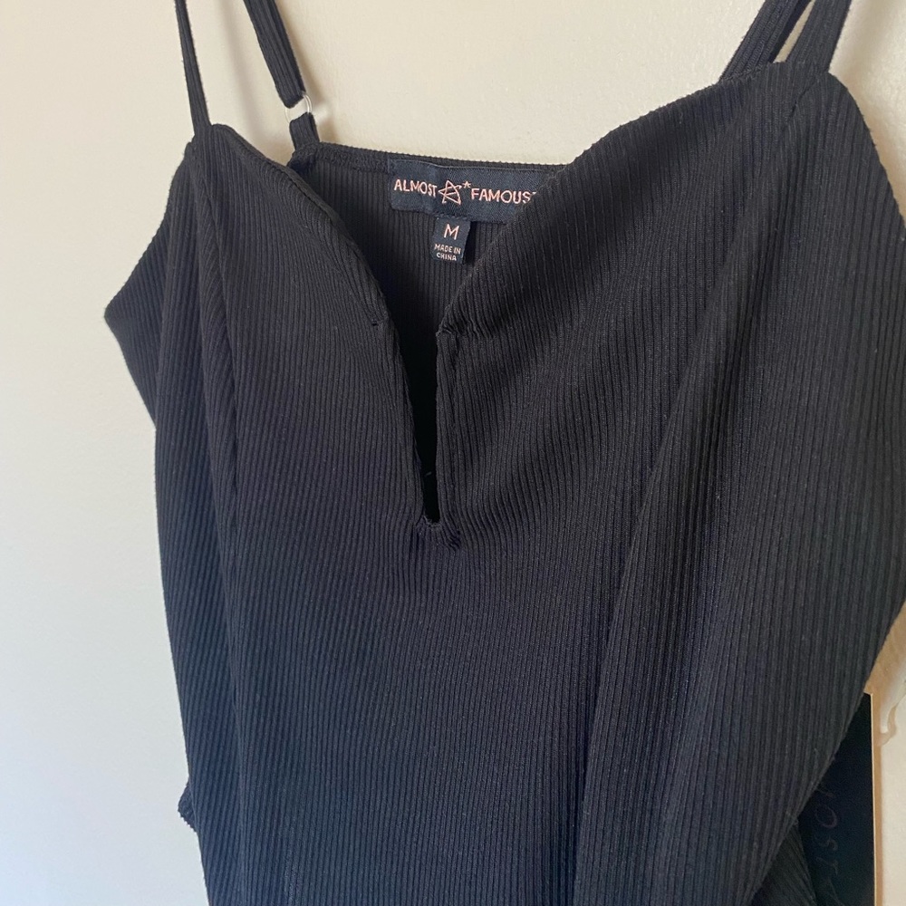 NWT Almost Famous bodysuit Black Top